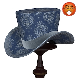 Steampunk Hat Pattern, Free Photo Tutorial, PDF Instant Download, Sewing Pattern, How to Make a ...