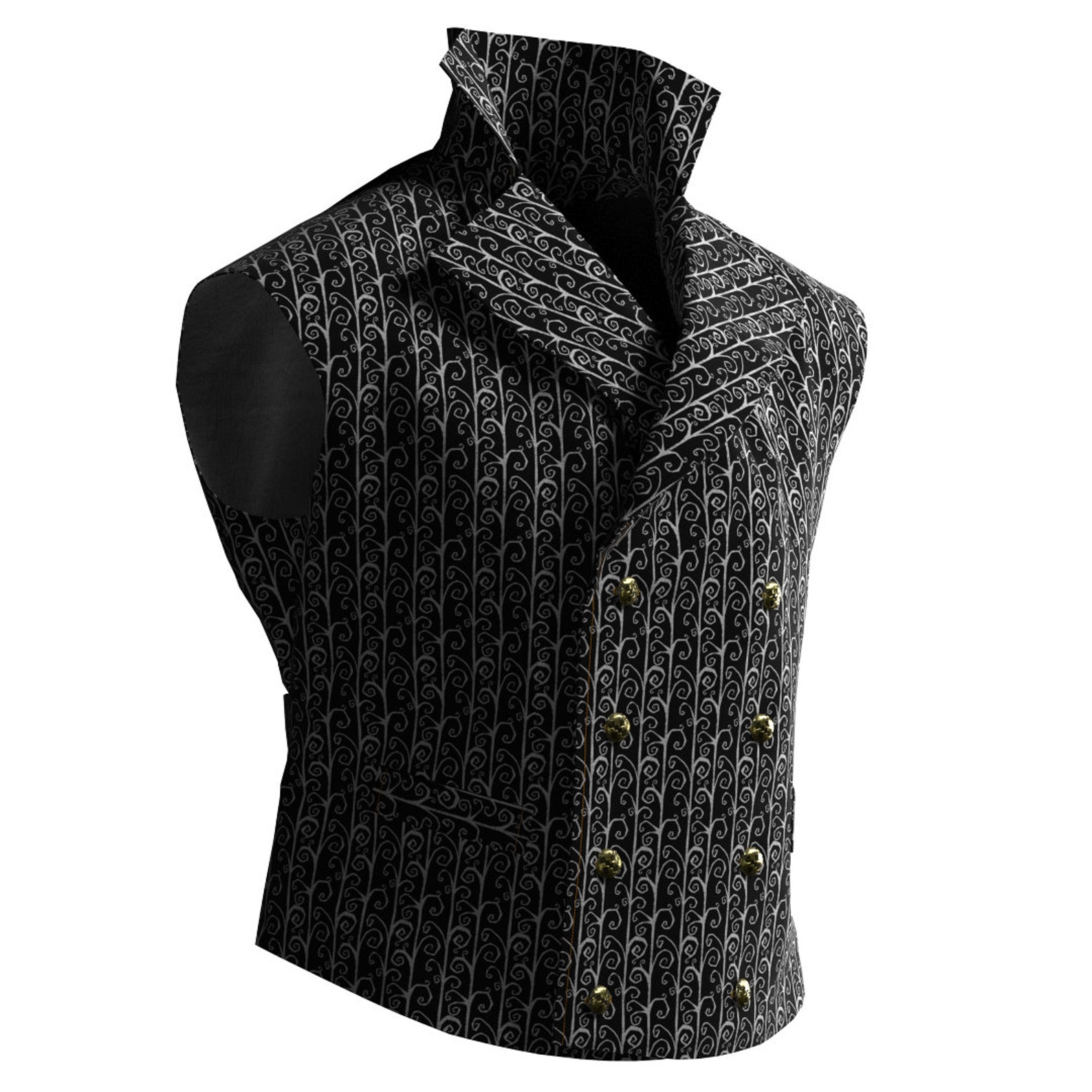 Sweeney Todd Waistcoat _ Vest Sewing Pattern. Digital PDF - Etsy