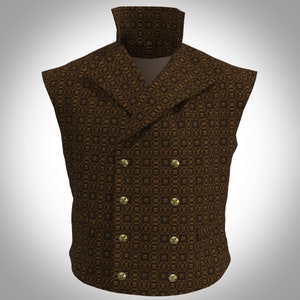 Sewing Pattern XL for Steampunk Vest, Digital Download sizes Below image 3