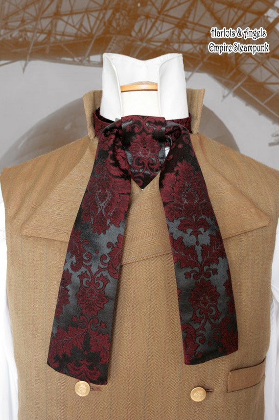 Cravat Neck Tie Sewing Pattern Pdf Download Steampunk 