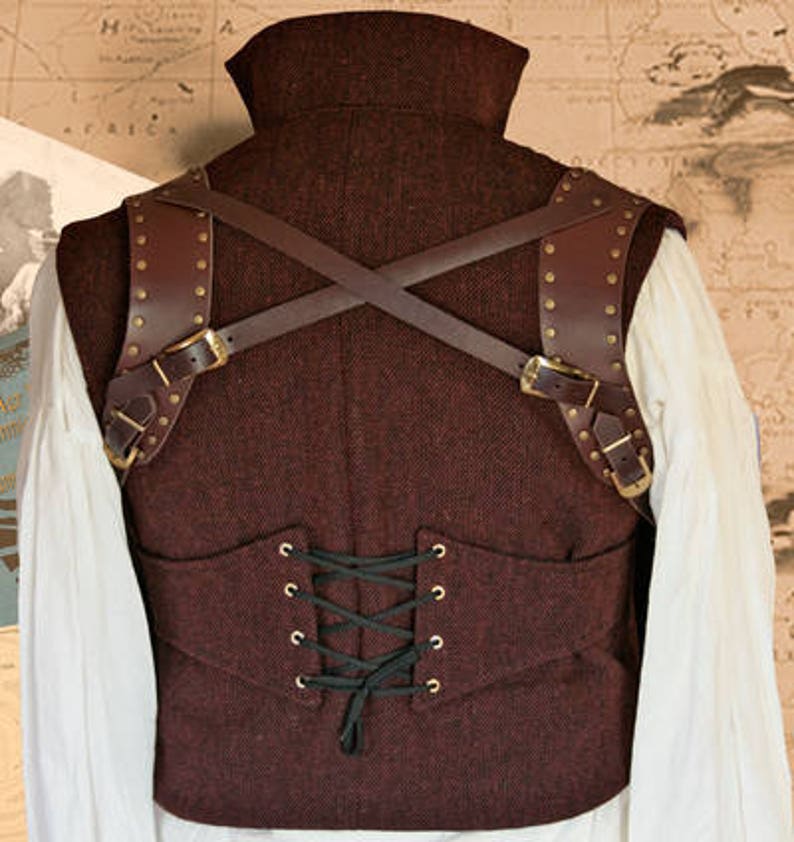 Steampunk Holster Schnittmuster, PDF-Download für Leather Work, Cosplay, Larp, Pistolenhalfter Bild 5