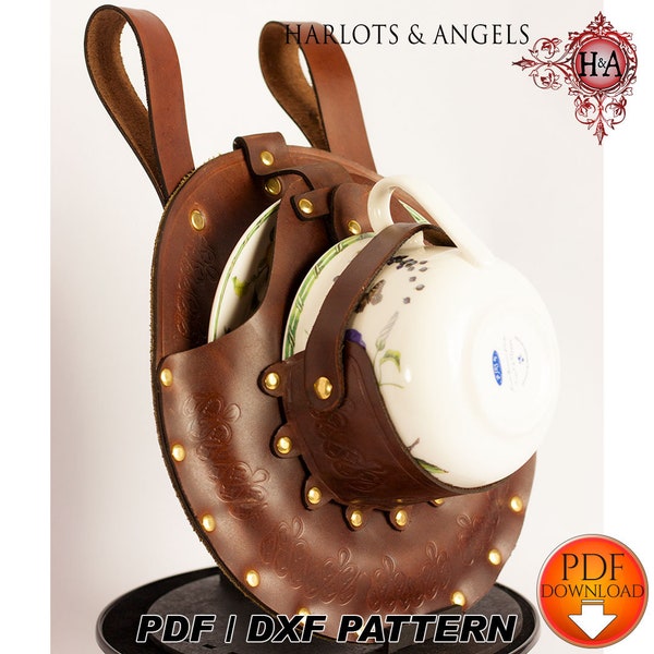 Steampunk Holster Pattern Für DIY Leder oder Stoff Nähen, mit Video Tutorial
