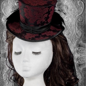 Hat Pattern, Steampunk Top Hat Sewing Pattern, Wedding Hat, Mad hatter Hat PDF Download, NOT Finished Hat image 5