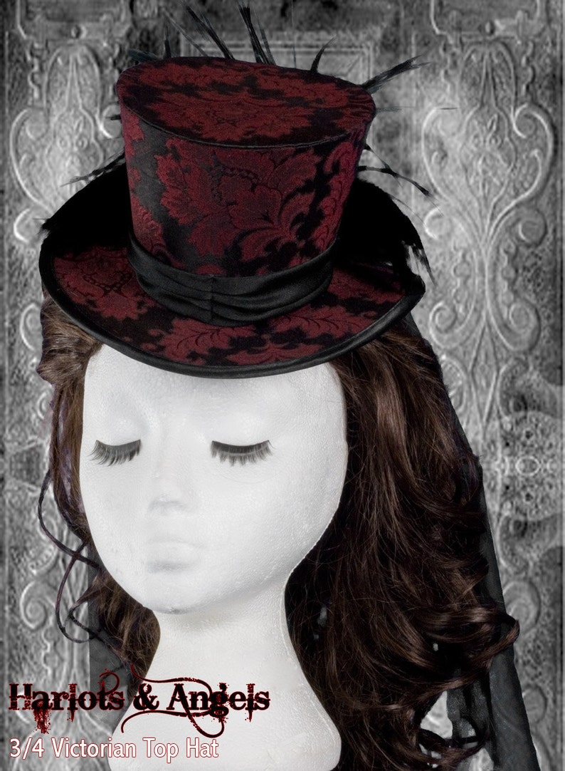 Hat Pattern, Steampunk Top Hat Sewing Pattern, Wedding Hat, Mad hatter Hat PDF Download, NOT Finished Hat image 5