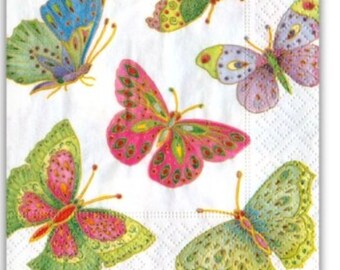 Paper Napkins for Decoupage Butterfly Napkins