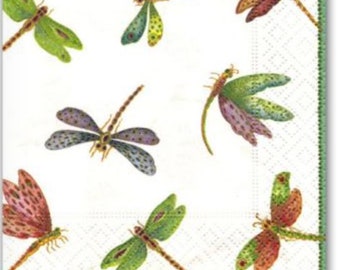 Paper Napkins for Decoupage Dragon Fly