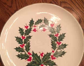 Christmas Holly Dinner Plates set of four