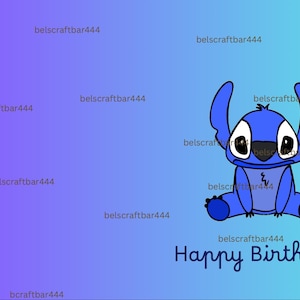 Stitch Birthday Card