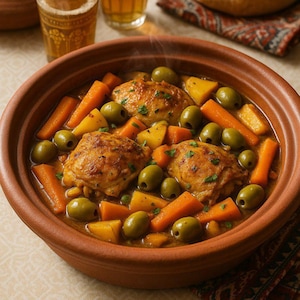 Best Recipes Authentic Moroccan Chicken Tagine | Printable Instant Download | Traditional Moroccan Cuisine Guide