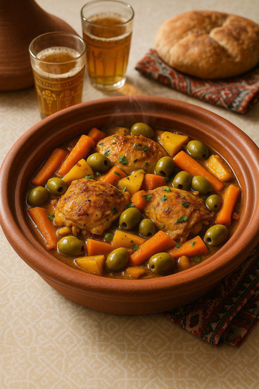 Best Recipes Authentic Moroccan Chicken Tagine | Printable Instant Download | Traditional Moroccan Cuisine Guide