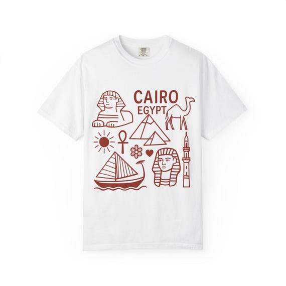 Cairo Graphic Tee: Vintage Egyptian Travel T-shirt