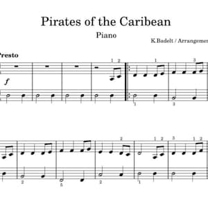 Pirates of the Caribbean ( easy)