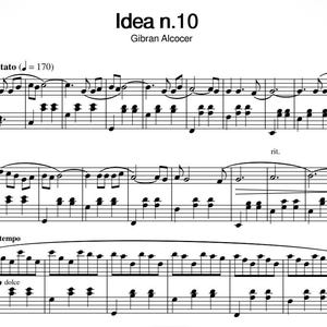 Idea 10- G.Alcocer- Piano Sheet Music- Printable PDF Download