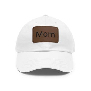Stylish Dad Hat with Leather Patch, Casual Cap for Dads, Gift for Fathers Day, Trendy Accessories, Everyday Wear