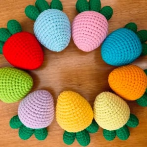 Montessori Inspired Carrot Sorting Activity Handmade: Crochet Fine Motor Learning Toy Pattern