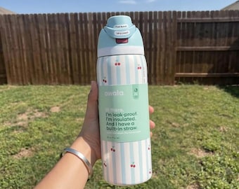 Owala FreeSip 32oz geïsoleerde waterfles, exclusieve kersenbloesemeditie