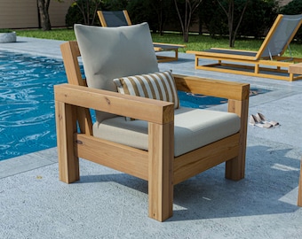 DIY PDF Modern Outdoor Chair Plans – Build a Stylish and Comfortable Patio Chair!