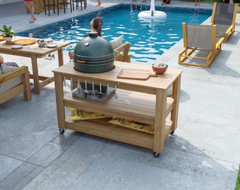 DIY PDF Big Green Egg Table Plans (Large & Medium) – Build a Durable Outdoor Grill Stand