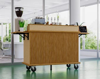 Projetos em PDF para um Carrinho de Café Dobrável - Monte uma Estação de Café Portátil e Profissional!