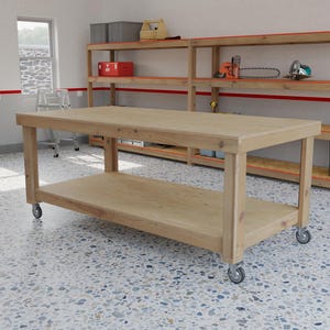 DIY Mobile Workbench Plans, PDF