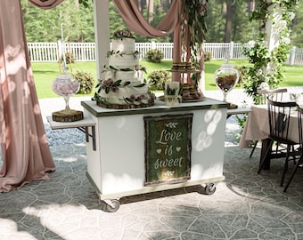 Piani fai da te per carrelli pieghevoli in PDF, carrelli per matrimoni, carrelli di servizio pieghevoli, carrelli per caramelle, carrelli portatili, carrelli per caffè, carrelli per salumi, carrelli per il tè,
