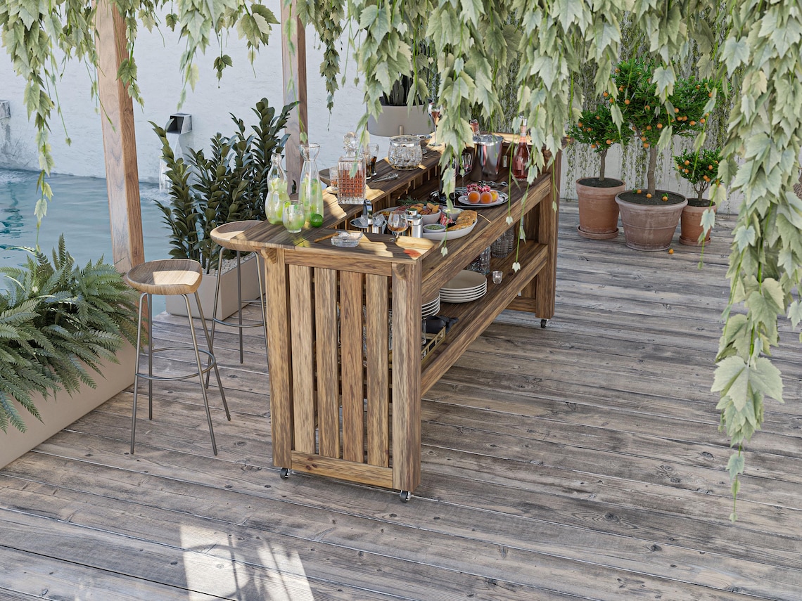 DIY PDF Outdoor Bar Plans – Build Your Own Backyard Entertainment ...