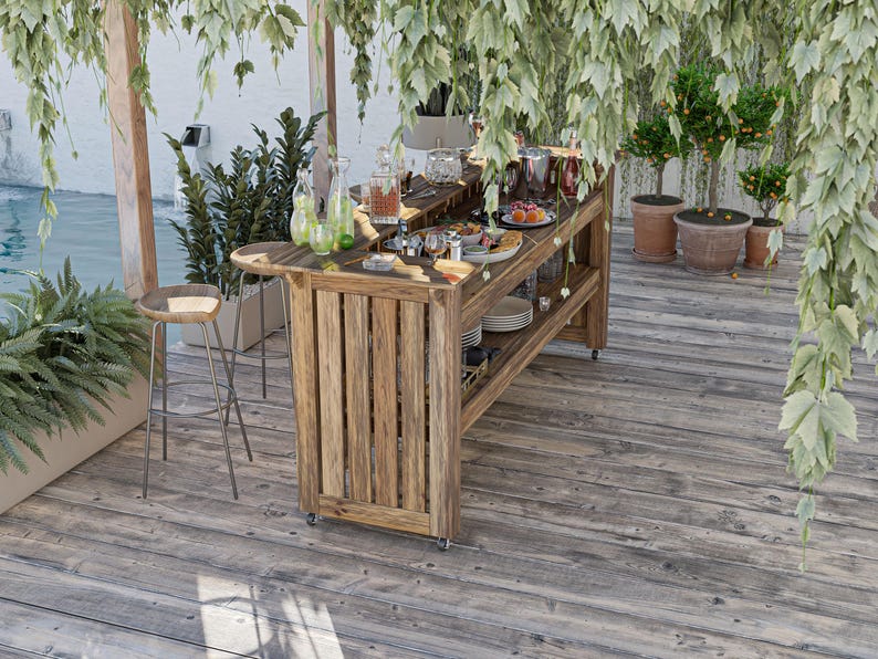 DIY PDF Outdoor Bar Plans – Build Your Own Backyard Entertainment ...