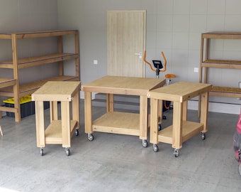 Projetos DIY em PDF para bancada de trabalho móvel modular – Construa um espaço de trabalho flexível e flexível