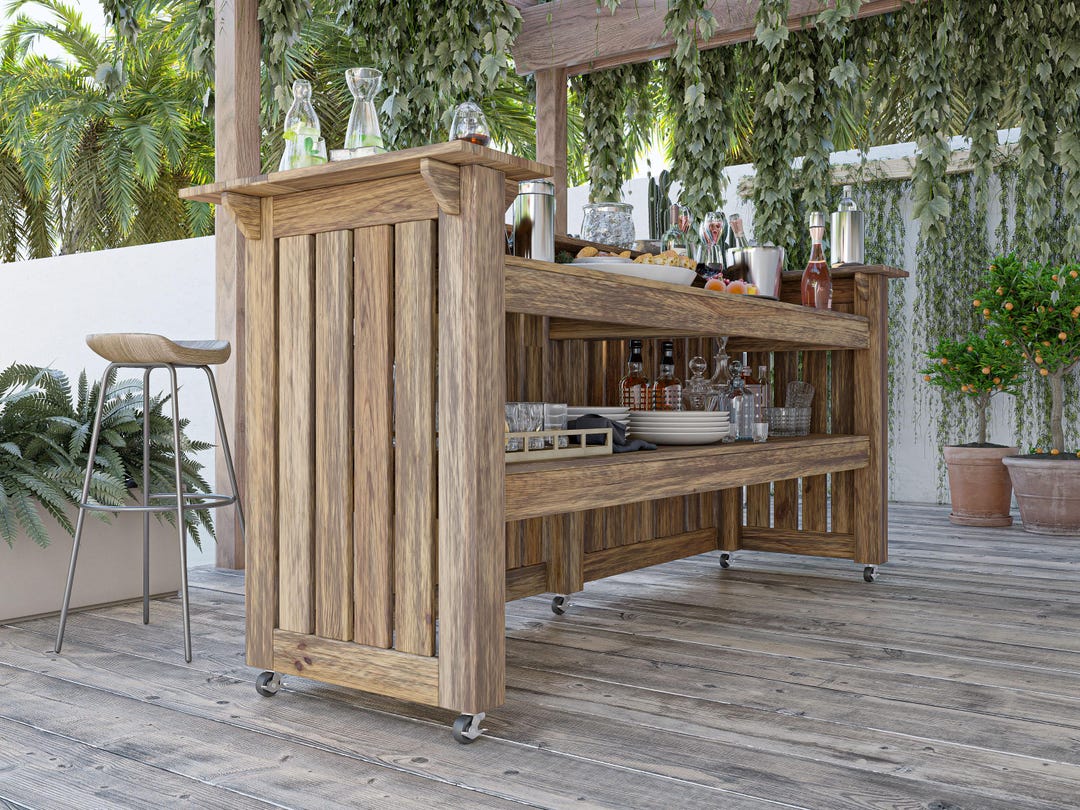 DIY PDF Outdoor Bar Plans – Build Your Own Backyard Entertainment ...