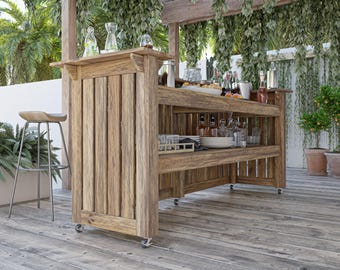 DIY PDF Outdoor Bar Plans – Build Your Own Backyard Entertainment Center!
