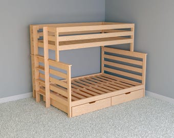 DIY PDF Twin Over Full Bunk Bed Plans – Build a Stylish and Space-Saving Sleeping Solution