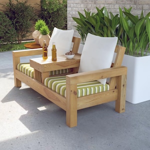 DIY PDF Double Chair Bench Plans
