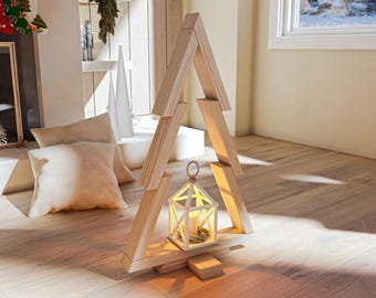 DIY PDF Christmas Tree Plans – 35-Inch Tall Wooden Holiday Décor