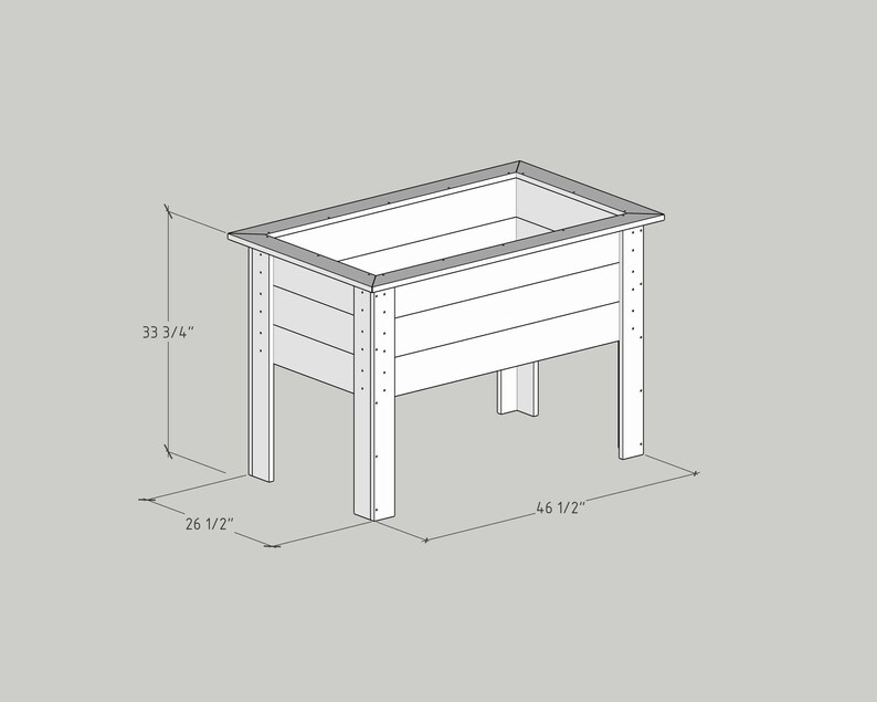 DIY PDF Raised Planter Box Plans – Build Your Own Garden Bed and Save ...
