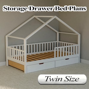 DIY PDF Storage Drawer Bed Plans – Twin Size for Smart Storage and Style