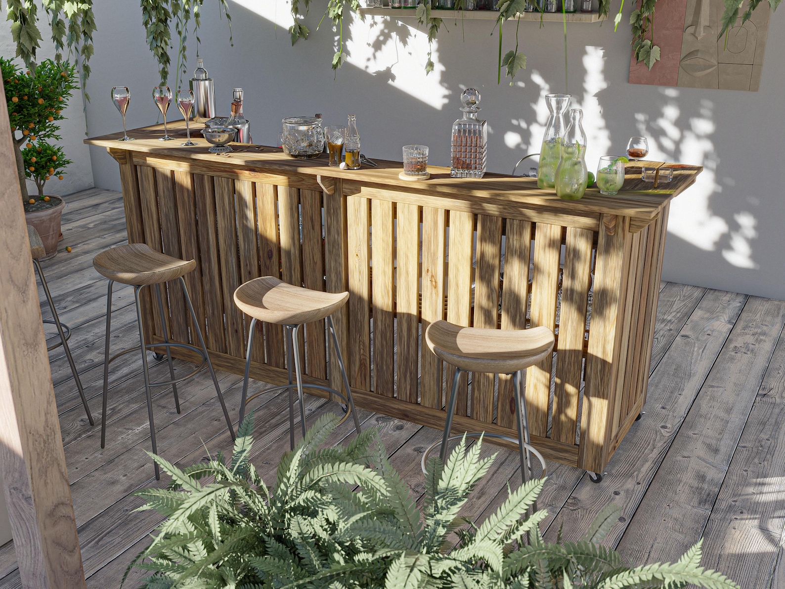 DIY PDF Outdoor Bar Plans – Build Your Own Backyard Entertainment ...