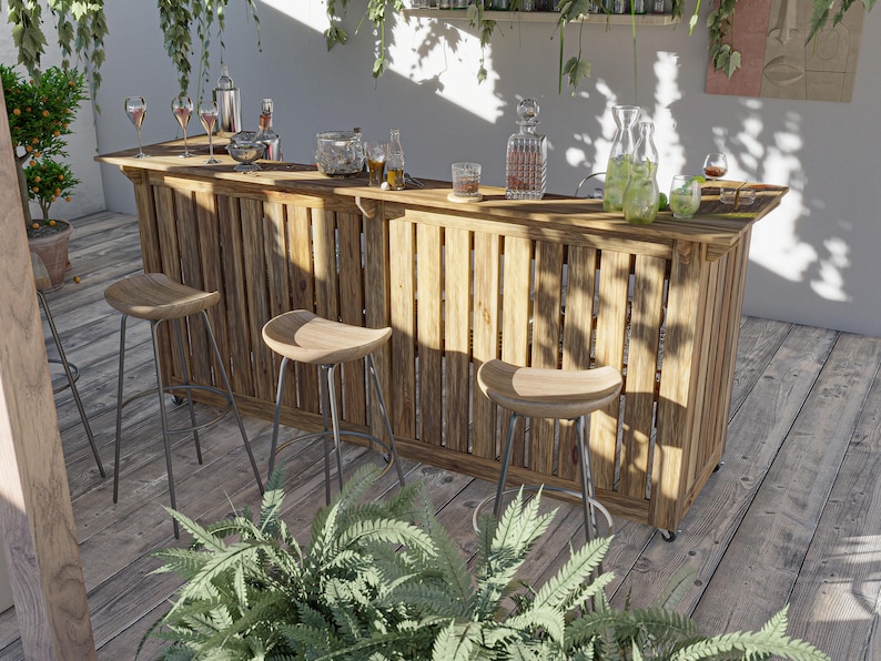 DIY PDF Outdoor Bar Plans – Build Your Own Backyard Entertainment ...