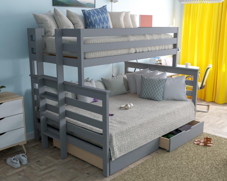 DIY PDF Twin Over Full Bunk Bed Plans – Build a Space-saving Bed for ...