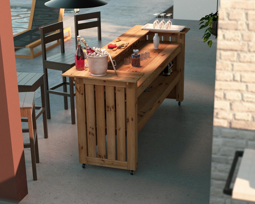 DIY PDF Outdoor Bar Plans – Build Your Own Backyard Entertainment Bar ...