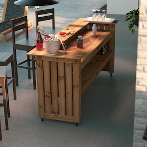 DIY PDF Outdoor Bar Plans – Build Your Own Backyard Entertainment Bar