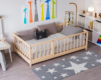 Faça você mesmo: Projetos em PDF de camas Montessori para o chão – Tamanho Solteiro para um quarto aconchegante e ideal para crianças!