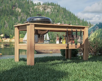 DIY PDF Weber 22" Kettle Grill Table Plans – Build a Durable and Functional Grill Station!