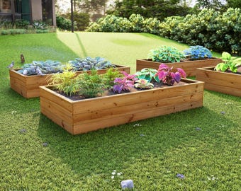 DIY PDF Raised Garden Bed Plans - 4 ft. x 8 ft. Easy Build Guide for Backyard Gardening