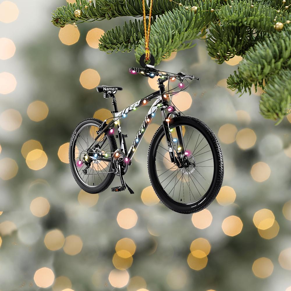 Discover Personalized Mountain Bike Christmas Ornament, Mountain Bike Flat 2D Ornament, Bike Lovers Ornament Gift, Bike  Ornament Decor