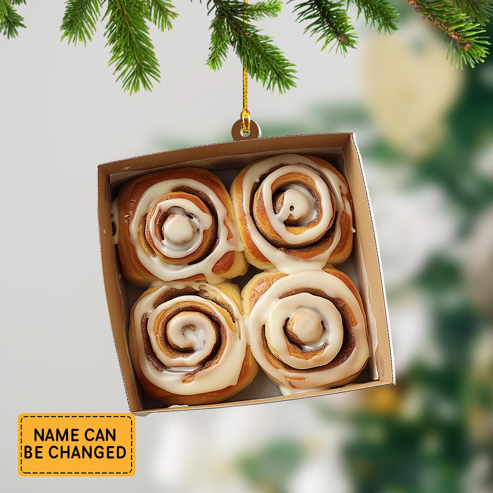 Discover Cinnamon Rolls Christmas Ornament, Cinnamon Rolls Ornament , Cinnamon Rolls Ornament Decor, Baker Ornament Gift
