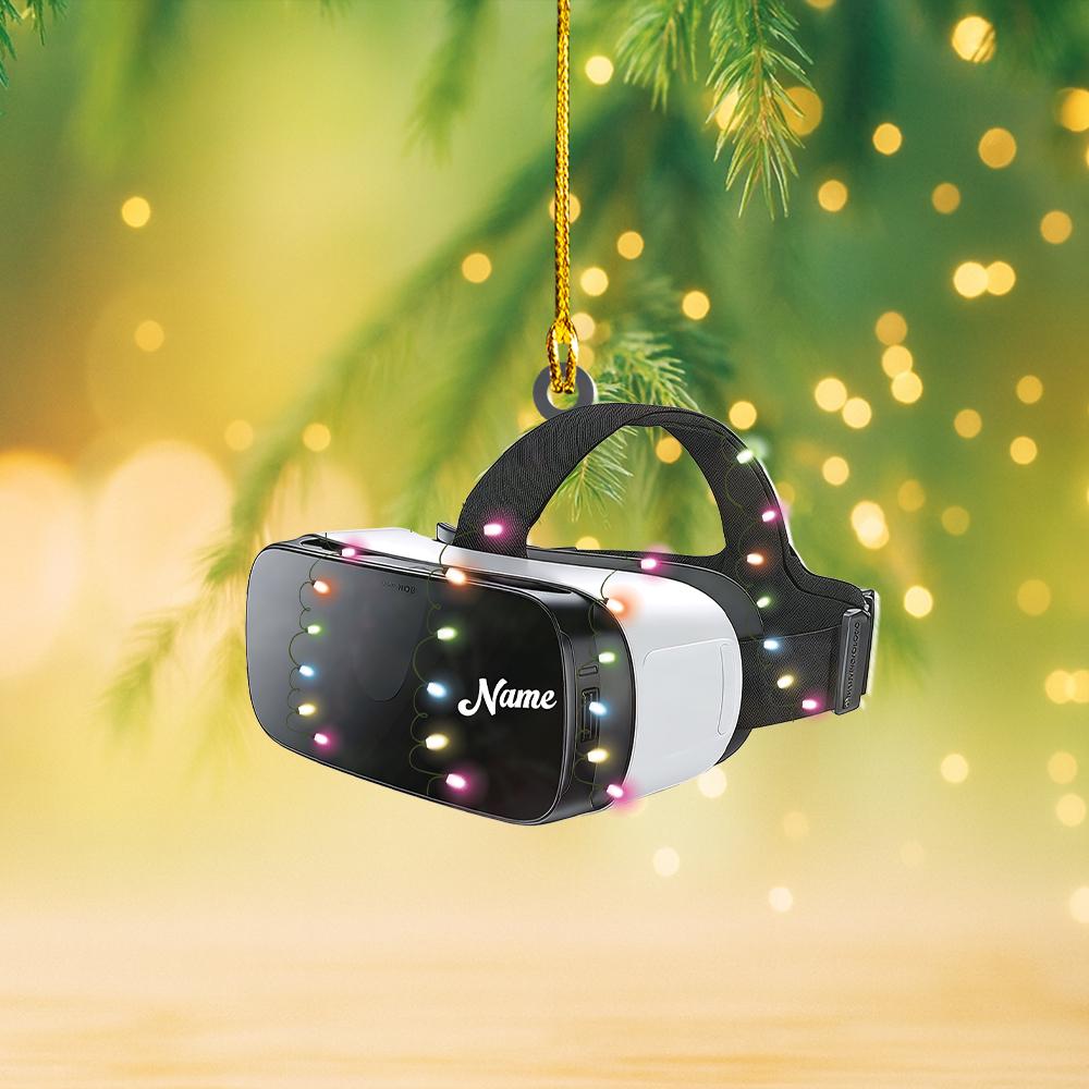 Discover Personalized VR Headset Christmas Ornament, Gaming Studio Ornament, VR Headset Ornament Gift, VR Headset Xmas Ornament Decor