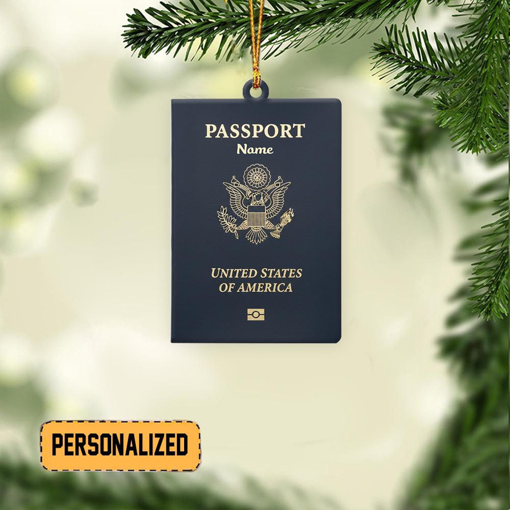Discover Personalized Passport Christmas Ornament, Passport Ornament, Travelling Ornament, Travelers Ornament Gift, Vacation Ornament