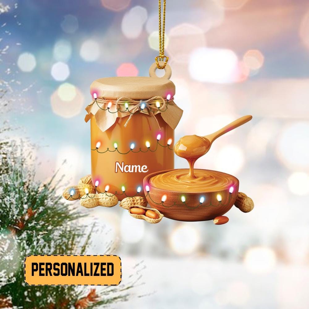 Discover Personalized Peanuts Butter Christmas Ornament, Peanuts Butter Ornament Xmas Gift, Food Lovers Ornament, Peanut Butter Sandwich