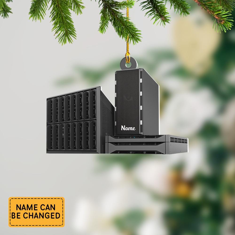 Discover Personalized Computer Server Christmas Ornament PC Computer Ornament Gaming Computer Ornament Computer Engineer Ornament Gift