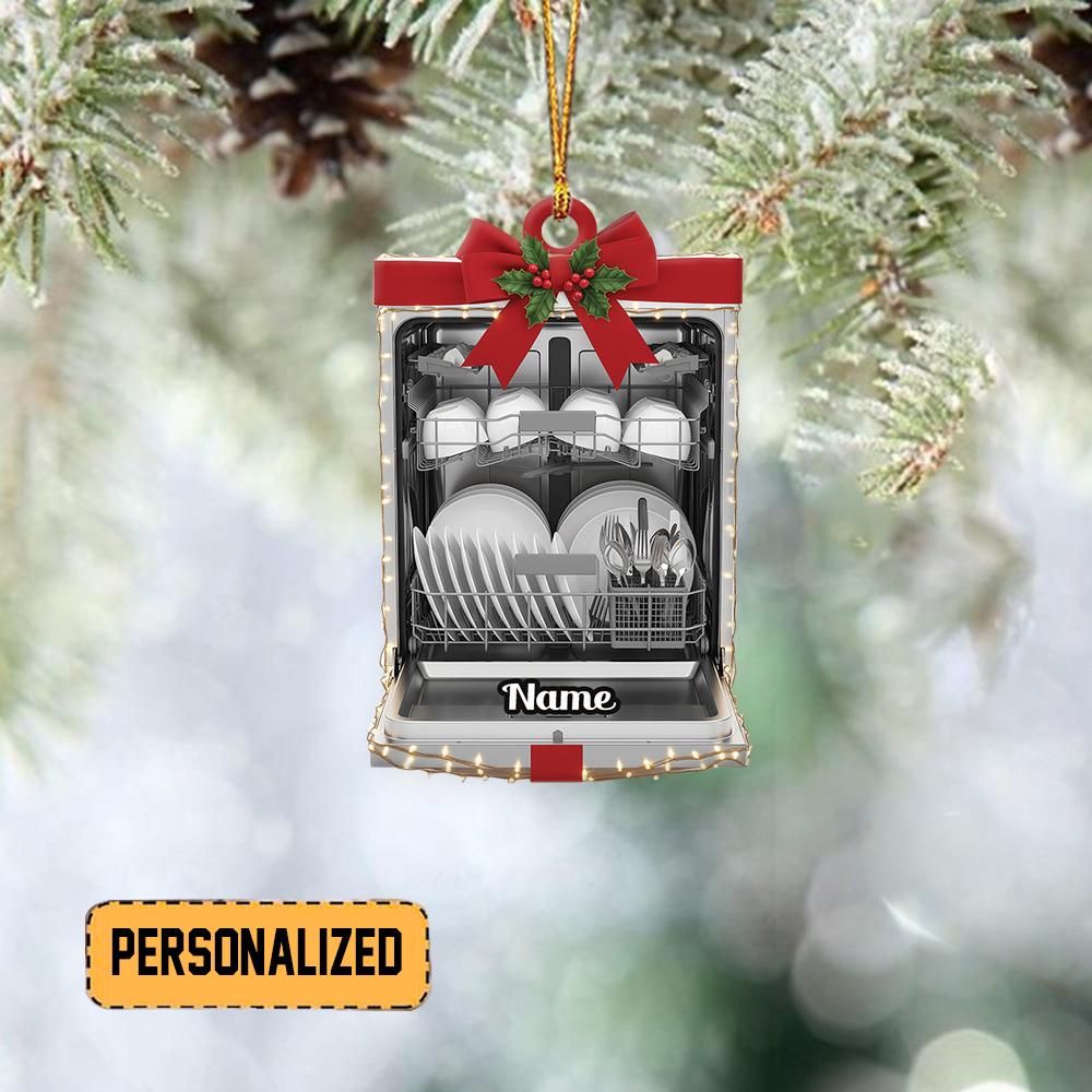 Personalized Dishwasher Christmas Ornament Dishwashing Ornament Home Equipment Ornament Home Appliance Keepsake Homemaker Gift TD-1127-MVPM